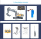 Remote Control Alloy Excavator Bulldozer Dump Truck Toy